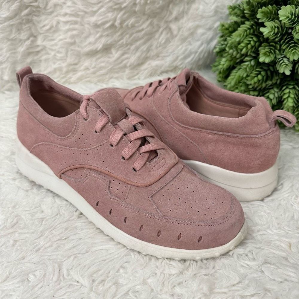MATISSE "TOP‎ NOTCH" Faux Suede LACE-UP Pink Sneakers  WOMEN'S SIZE 10 M